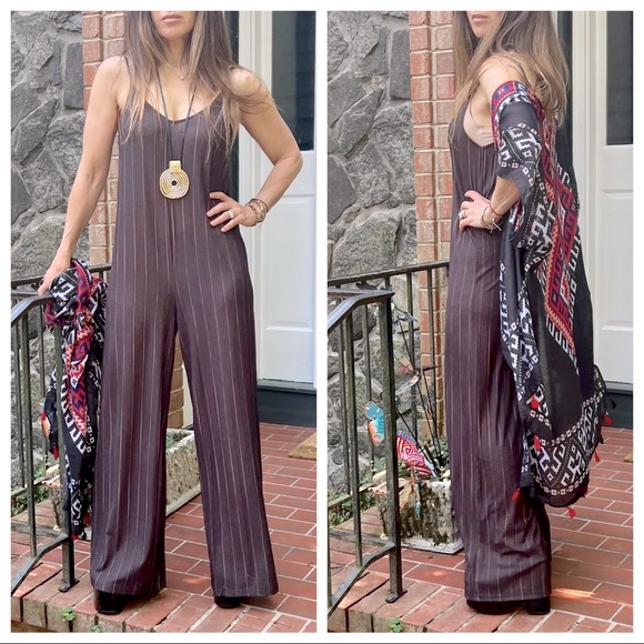 ShopEvelynne Pants - #02 Fabulous Boho Wide leg Tank Jumpsuit